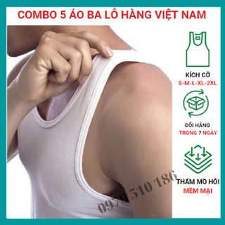 Áo thun nam🍁FREESHIP🍁combo 05 áo ba lỗ hàng việt nam xuất khẩu