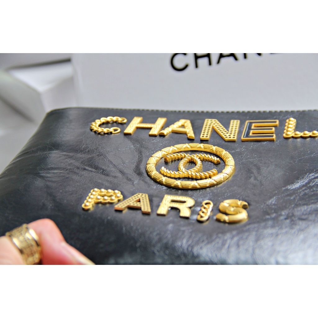 Túi Nữ Cầm Tay Dự Tiệc Charm Chữ Cao Cấp Có Hộp Hình Thật Hàng Sẵn