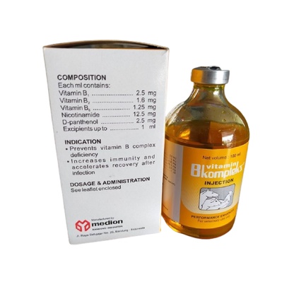 Bổ sung vitamin nhóm B giúp tăng sức, trợ lực, kích thích tính thèm ăn - VITAMIN B KOMPLEXS 100ml- dùng trong thú y