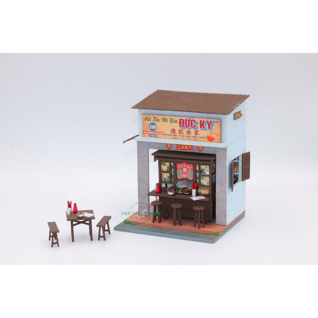 MÔ HÌNH SÀI GÒN XƯA VÀ NAY - HỦ TÍU MÌ GIA - AD08