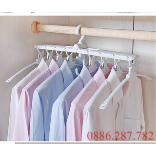 Móc treo quần áo 🍉FREE SHIP🍉 Dụng cụ treo quần áo thông minh, tiết kiệm thời gian phơi và gấp đồ