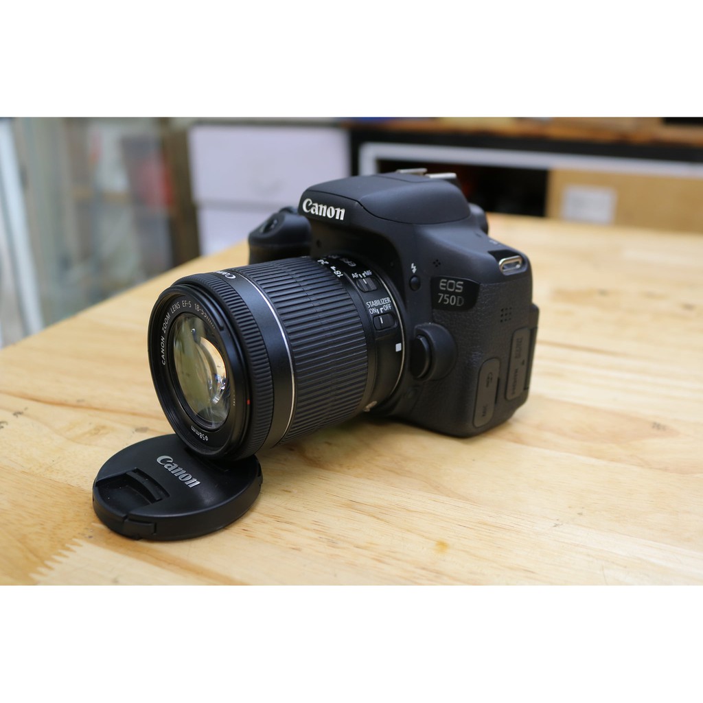 Máy Ảnh Canon 750D + Lens 18-55 IS STM