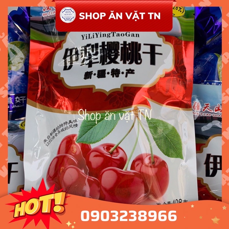 ô mai Cherry ô mai Việt Quất gói 408gr