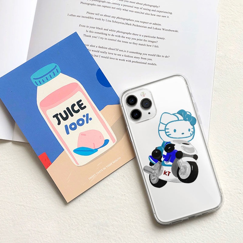 Ốp Điện Thoại Tpu Mềm Chống Sốc In Hình HELLO KITTY Cho iPhone 14 11 12 13 pro max XS X XR XSMax 7 8 6 6s plus SE 2020