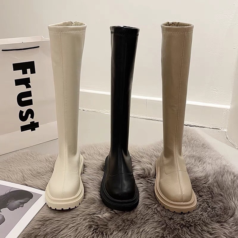 Boot đùi mềm dưới gối 3 màu siêu đẹp đế 5cm
