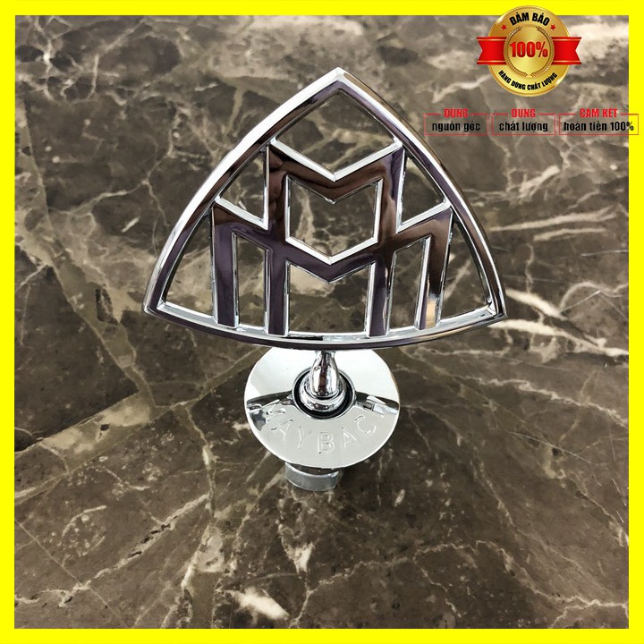 Logo Maybach nắp capo đầu xe ô tô, dùng độ cho xe Mercedes cao cấp Hợp kim mạ crom - MB2669