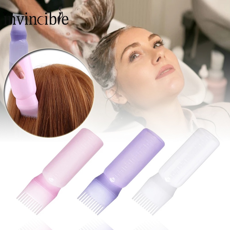 Bình Đựng Thuốc Nhuộm Tóc Có Đầu Lược Có Thể Bơm Đầy Lại Tiện Dụng
