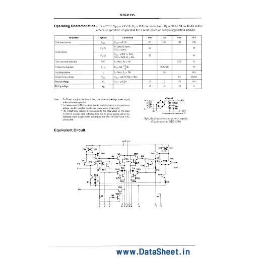 IC CÔNG SUẤT STK 4191 V