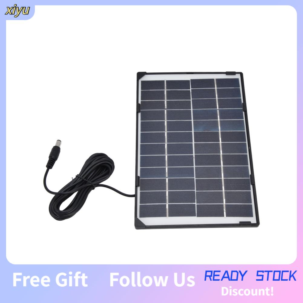 Tấm pin năng lượng mặt trời Xiyus DC5521 đầu ra 6W 12V cho bóng đèn