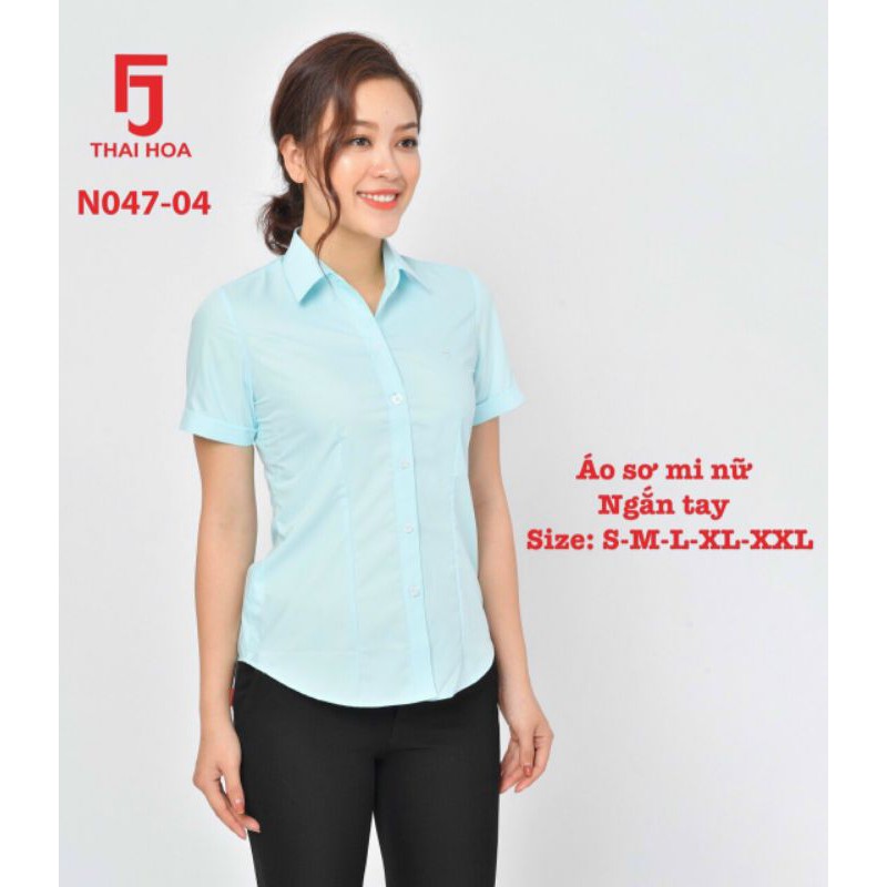 Áo Thái Hòa 047 xanh ngọc XL