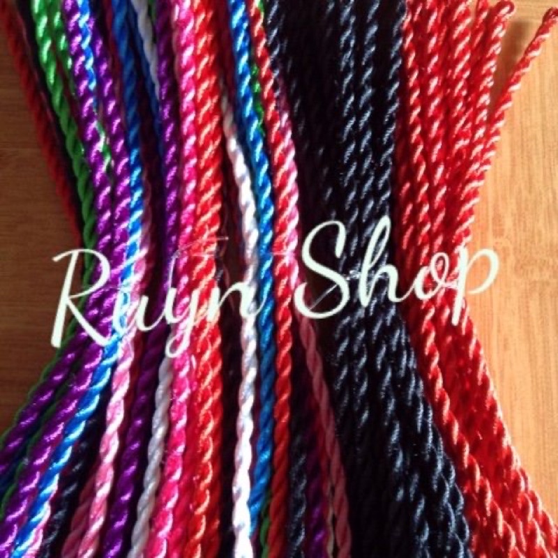 Bó 10m dây tim Viet Nam size 2.5mm đủ màu thắt vòng tay, dây may mắn, dreamcatcher, thắt nút Trung Hoa,…