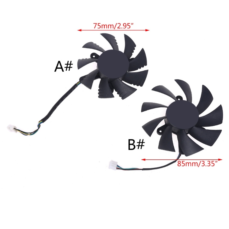 Quạt Làm Mát 4 Chấu 75mm 85mm Thay Thế Chuyên Dụng Cho iGame GeForce GTX 1070Ti 1080 1050 1060