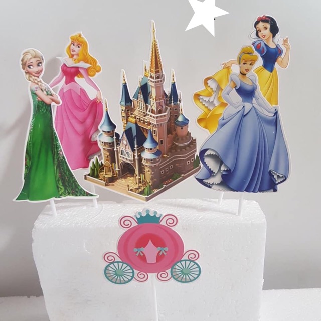 10 set cắm công chúa lâu đài giấy-Q4708
