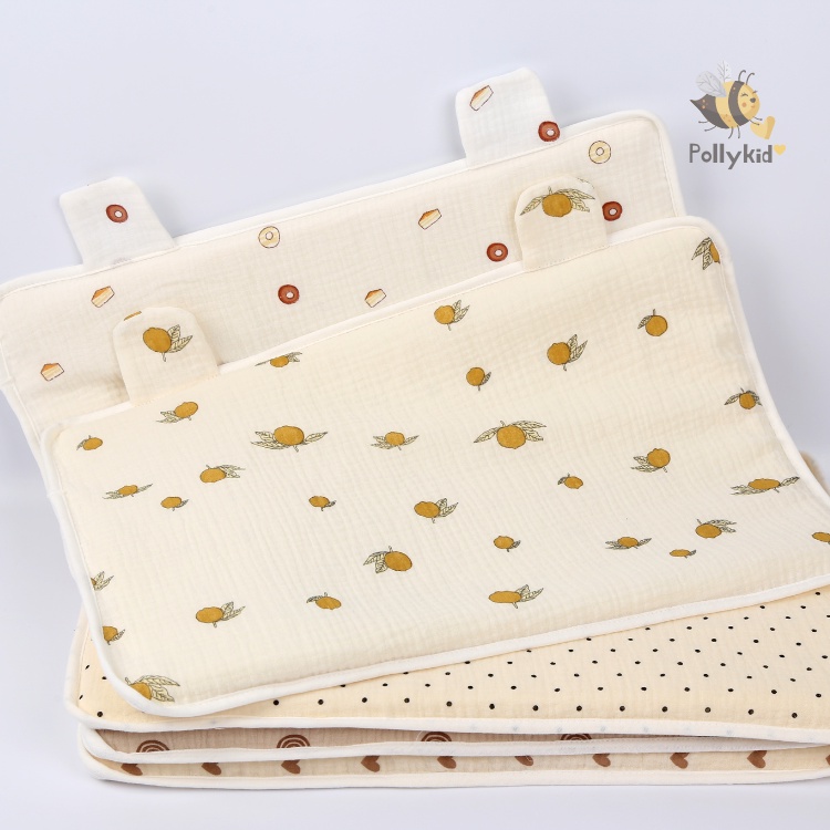 Gối Cao Su Non Cho Bé Chống Lõm Đầu Phong Cách Hàn Quốc Họa Tiết Cực Xinh - Kích Cỡ Siêu To 30x45 cm Pollykid SP135