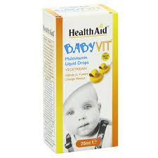 BabyVit Multivitamin Liquid Drops HealthAid- Bổ Sung Vitamin Cho Trẻ Sơ Sinh Và Trẻ Nhỏ- Chai 25ml