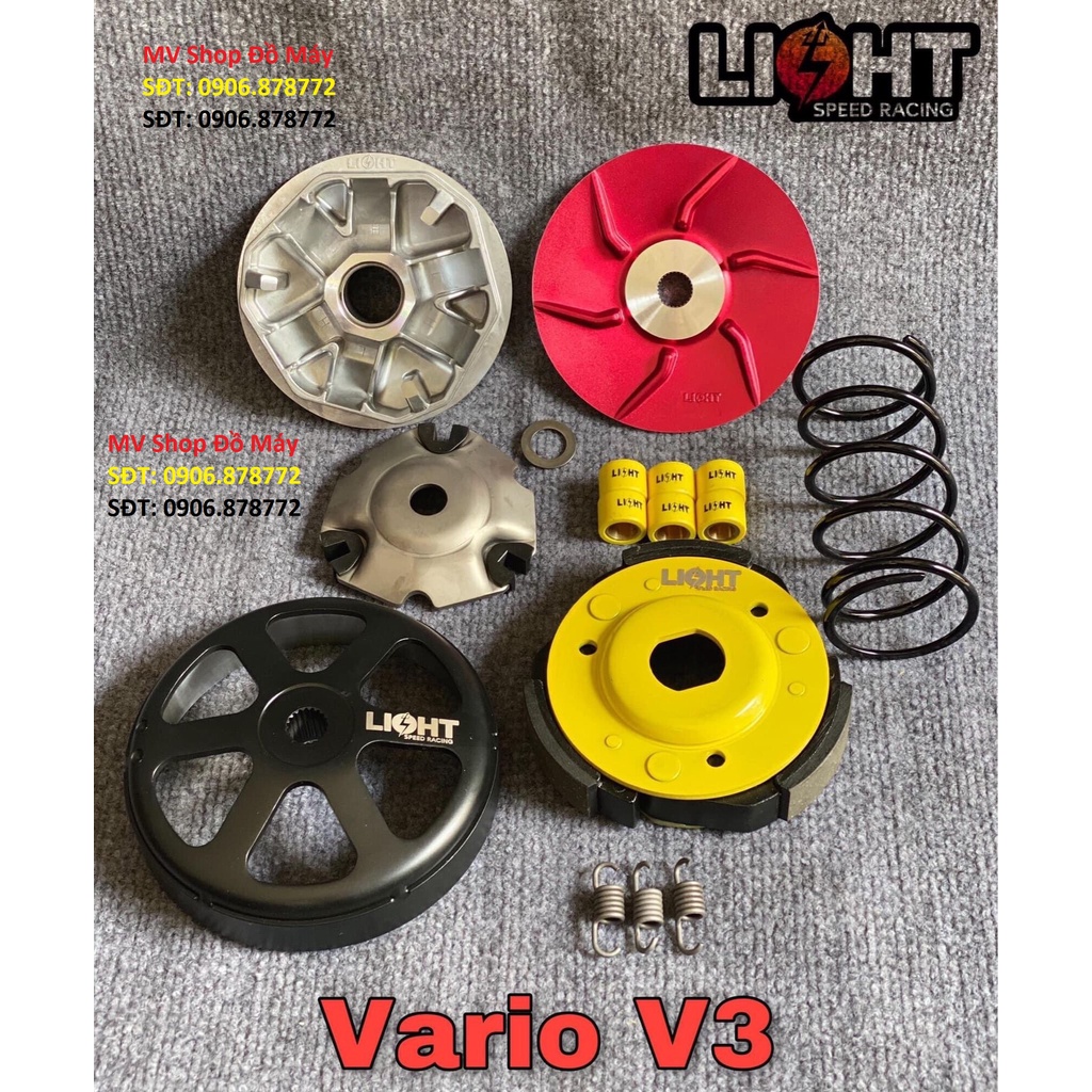 Nồi LIGH SPEED Ver3 Chính Hãng cho Vario.Click/SHVN.PCX/SH Ý/VISION/Mio.Luvias.No2.3.4/AB