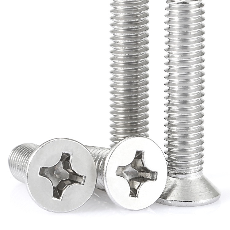 Vít Đầu Dẹt Bằng Thép Không Gỉ 304 Cho Máy Khoan Điện M1 / M1.2 M1.4 / M1.6 / M2 / M2.5