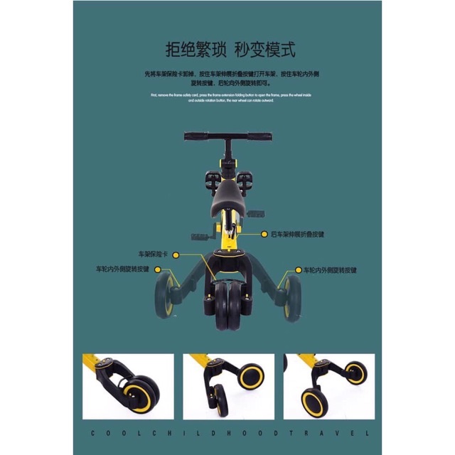 [FREE SHIP] [Cực Chất- Uy Tín] Xe Thăng Bằng 3 Tác Dụng Cho bé chòi chân, đạp chân- Cho bé từ 2-5 tuổi
