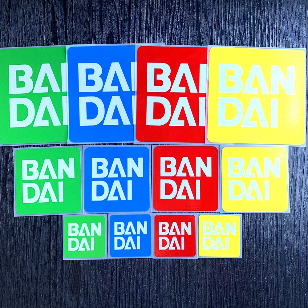 BANDAI Miếng Dán Trang Trí Xe Hơi / Xe Máy Điện Họa Tiết Hoạt Hình Gundam Nhật Bản Dễ Thương