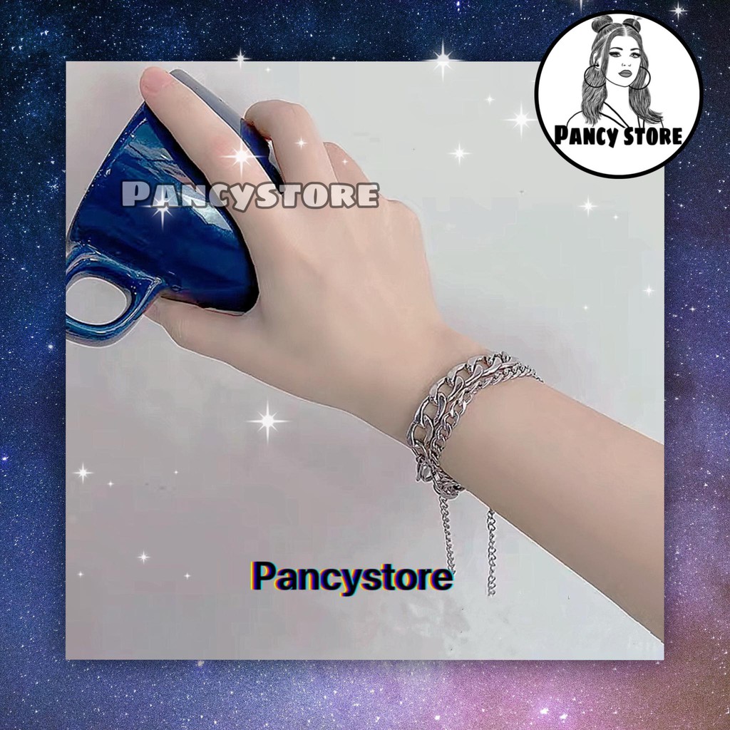 lắc tay vòng tay titan dây xích trơn cho nam nữ Unisex BTS