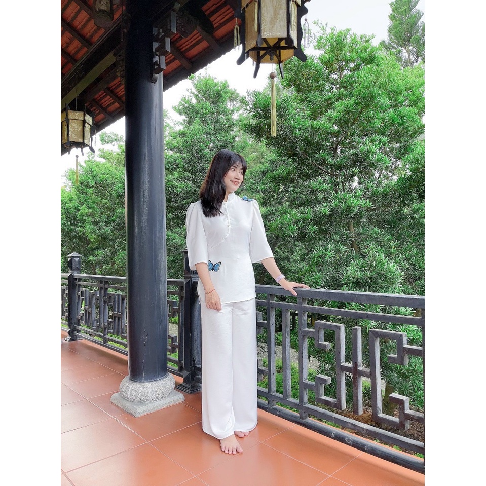 BỘ ĐỒ LAM CAO CẤP #BỘ LỤA CÁNH BƯỚM CHẤT LIỆU VẢI LỤA PHÁP CAO CẤP MÁT KHÔNG NHĂN