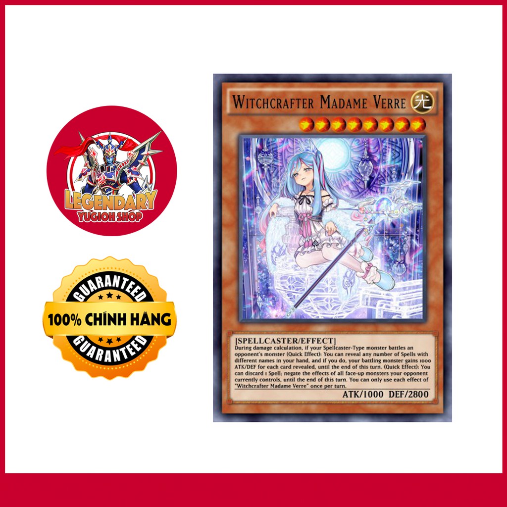 EN]Thẻ Bài Yugioh Chính Hãng] Witchcrafter Madame Verre