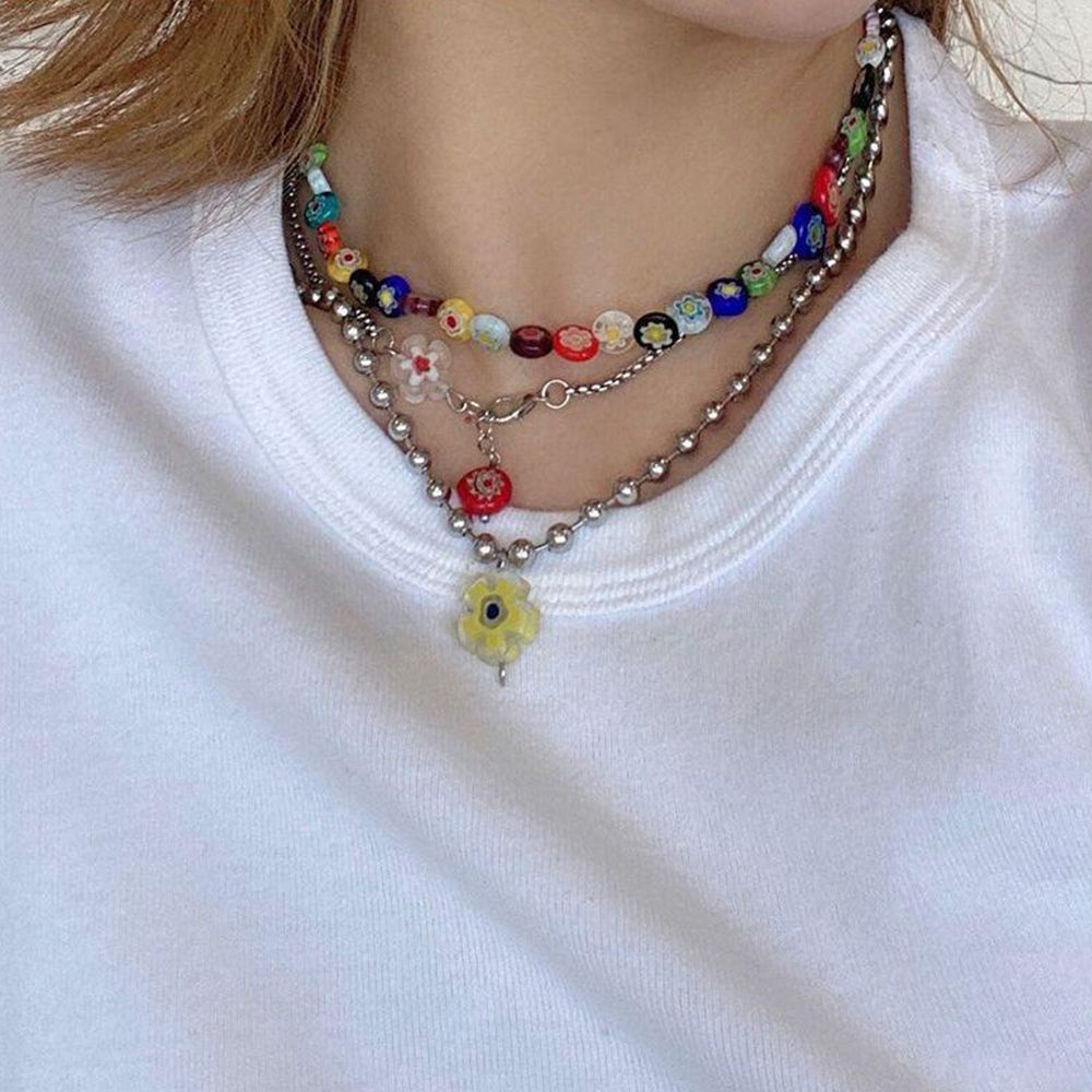 Set 3 vòng cổ choker đính hạt nhỏ thời trang Hàn Quốc cá tính cho nữ