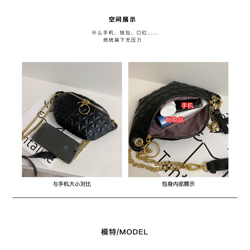 Túi Đeo Chéo JASMIN NOIR Bằng Da PU Có Dây Kéo Thời Trang Cho Nữ