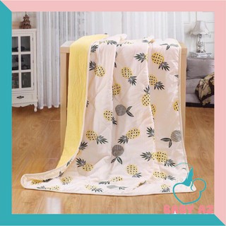 Chăn đũi cotton cho bé đi học đặp mùa thu đông mềm mịn BabyAZ