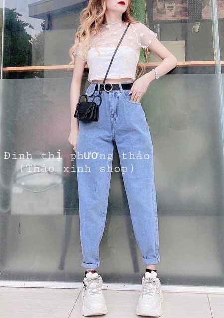 Quần baggy 1 nắp túi cạp cao