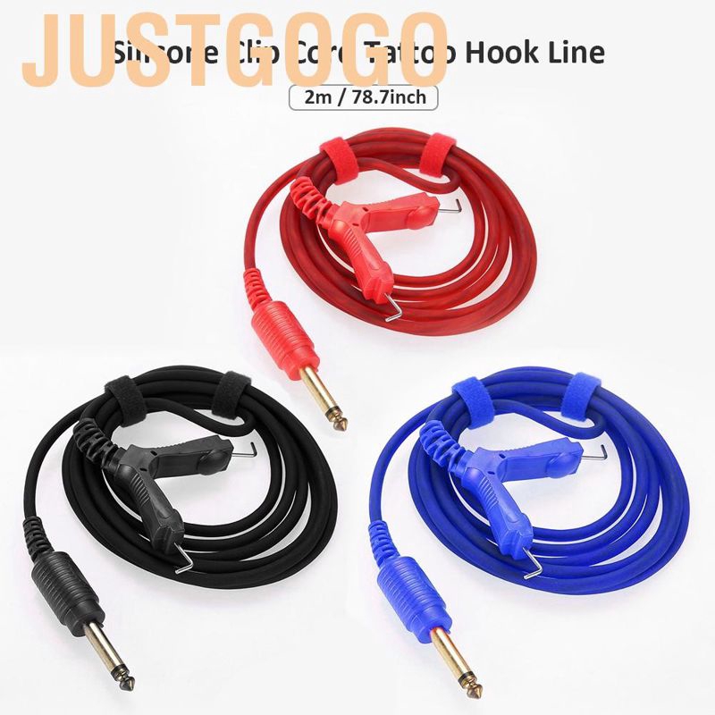 2m Tattoo Power Silicone Clip Dây Tattoo Máy Tattoo Hook Line