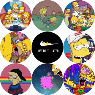Giá đỡ điện thoại popsocket simpson simpsons gia đình simpsons