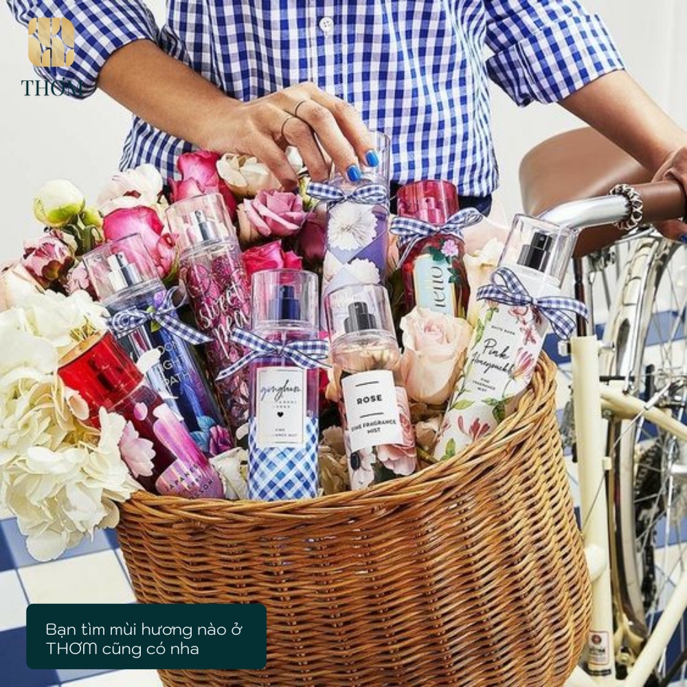 Body mist GINGHAM mini - xịt khử mùi toàn thân mùi ngọt mát Body Mist Bath And Body Works Mỹ 75ml
