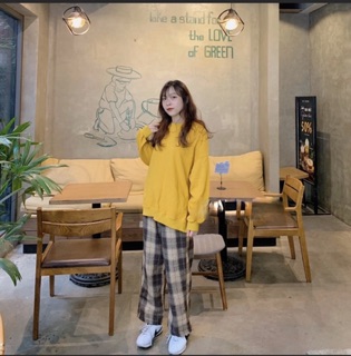 Quần Culottes Kẻ Caro Nâu