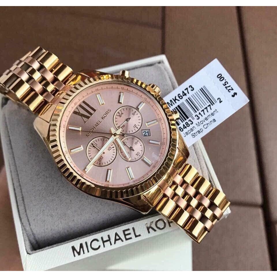 Đồng Hồ Nam Michael Kors Lexington Two-Tone MK6473