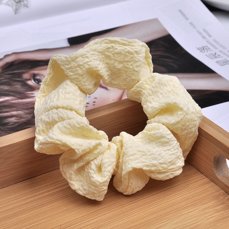 Scrunchies cột tóc màu trơn đơn giản