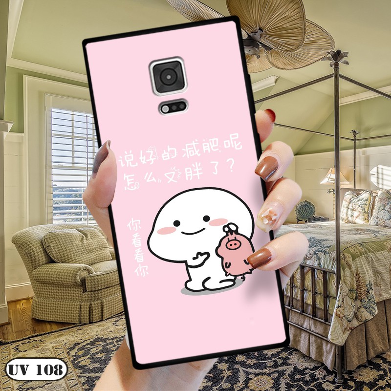 Ốp lưng điện thoại Samsung Galaxy Note 4  - lưng nhám viền dẻo