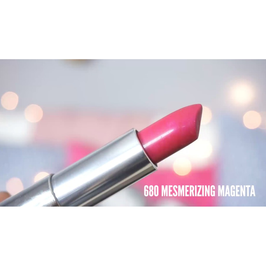 SON THỎI MỊN LÌ MABELLINE 680 MESMERIZING MAGENTA CREAMY MATTE LIPSTICK CHÍNH HÃNG - 5362