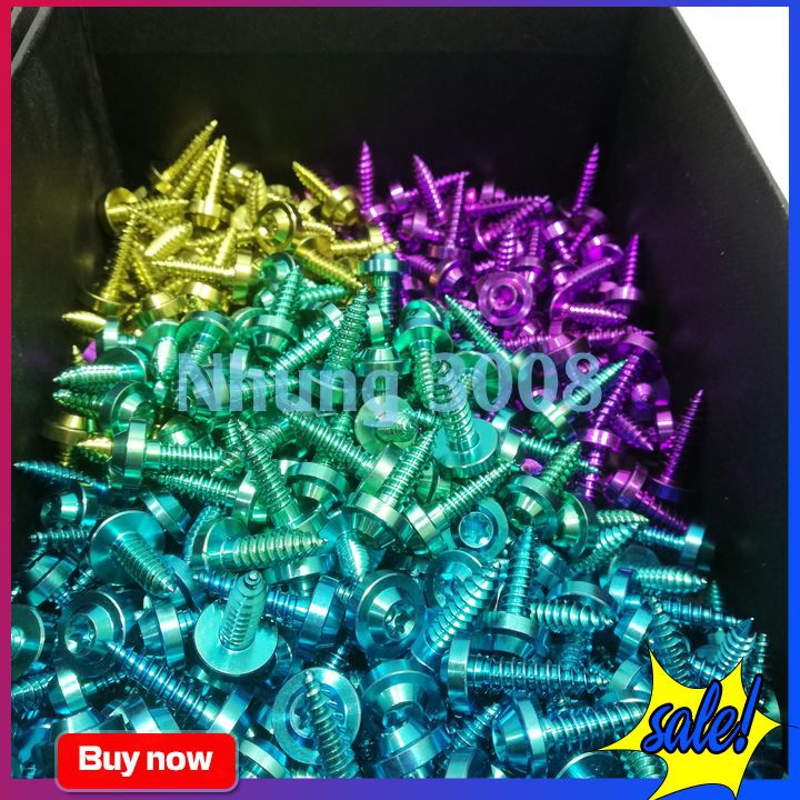 Combo ốc GR5 titanium cho xe satria/raider