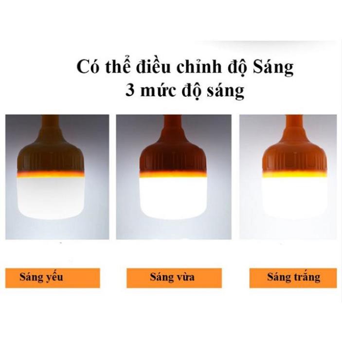 [ Loại Bóng To, Tặng Cáp Sạc ] Bóng đèn LED tích điện công suất 50-100W 6-8H sáng liên tục | BigBuy360 - bigbuy360.vn
