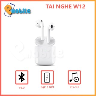 Tai nghe bluetooth lanex lep-w12 cảm ứng chuẩn tws, version 5.0