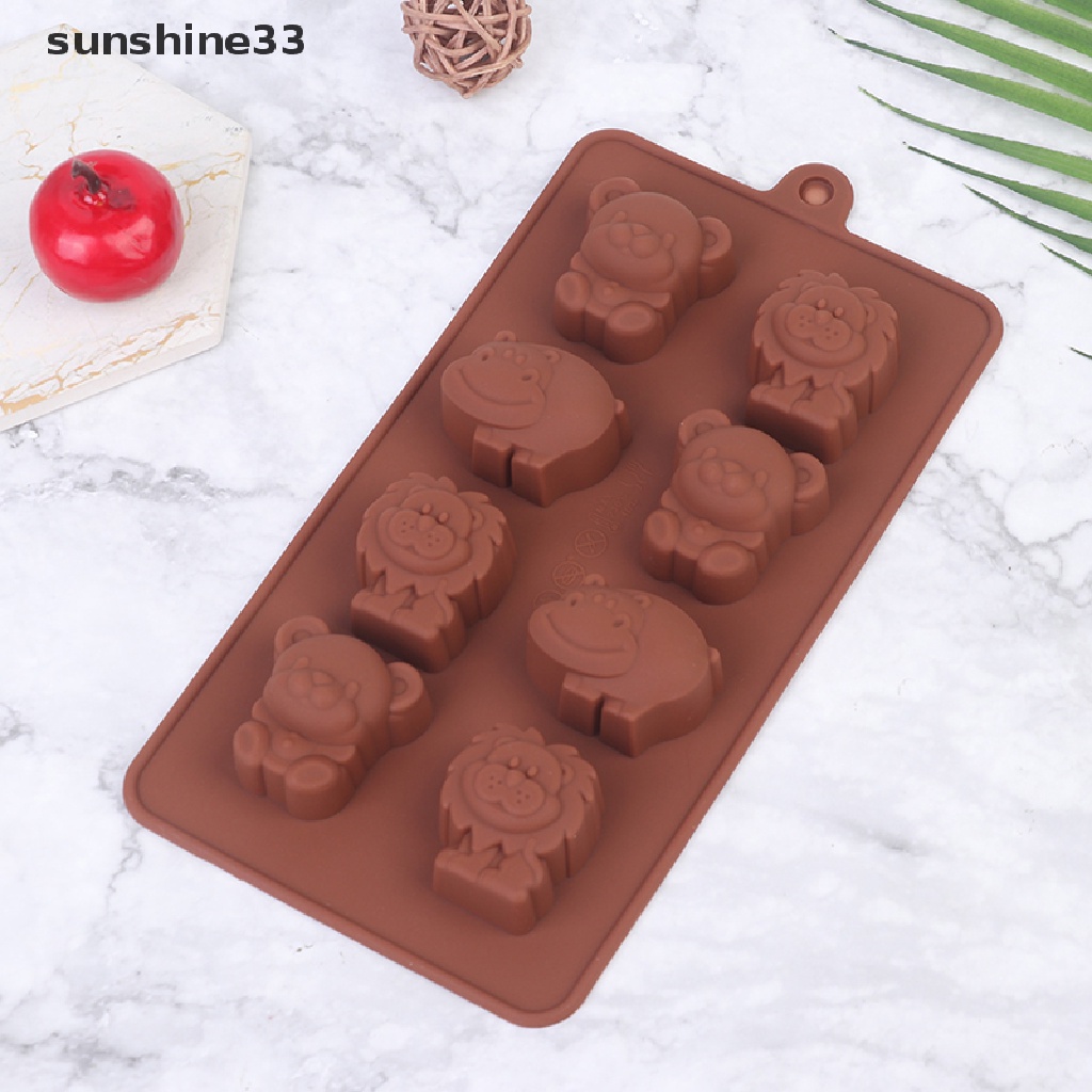 Khuôn Làm Bánh / Xà Phòng / Sô Cô La Hình Động Vật Bằng Silicone DIY