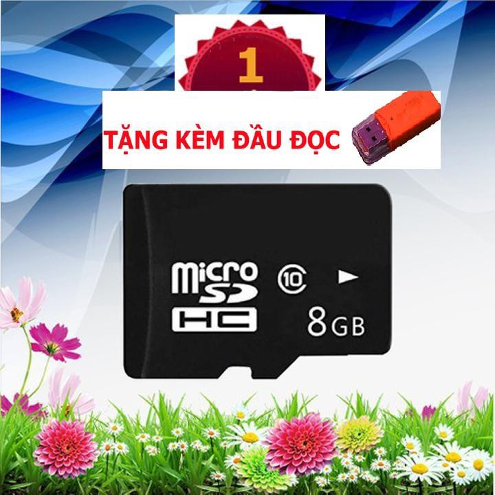 Thẻ nhớ 8GB/16GB/32GB/64GB chính hãng bóc máy!Thẻ được test kỹ, chuẩn dung lượng-Tặng kèm đầu đọc thẻ nhớ