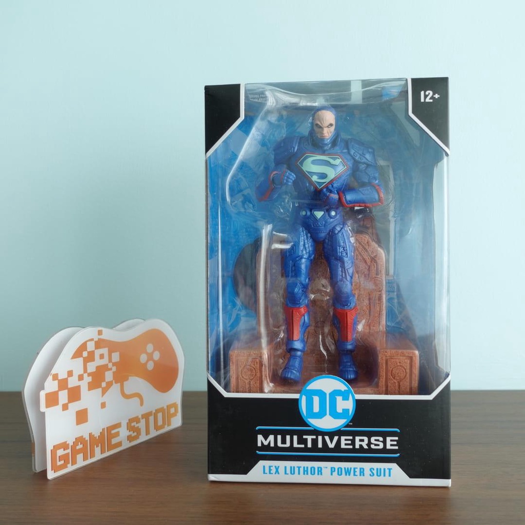 Mô hình DC Multiverse Lex Luthor 18cm Power Suit Blue with Throne McFarlane CHÍNH HÃNG MỸ DCMF34