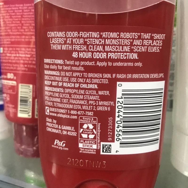 Lăn Khử mùi old Spice Pure Sport 68g