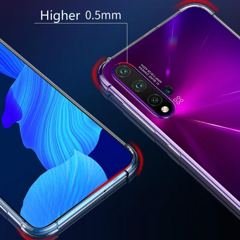 For Huawei Nova 7 Pro 7i Nova 7 6 SE 5T Nova 4 4e 3 3i 3e 2i Y6 Y7 Pro Prime 2019 Case Anti-fall Crystal Clear Silicone Phone Cover