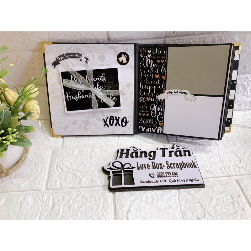 Album mini handmade chủ đề Forever dán 30 ảnh (Có video hướng dẫn cho khách đặt nguyên liệu tự làm)