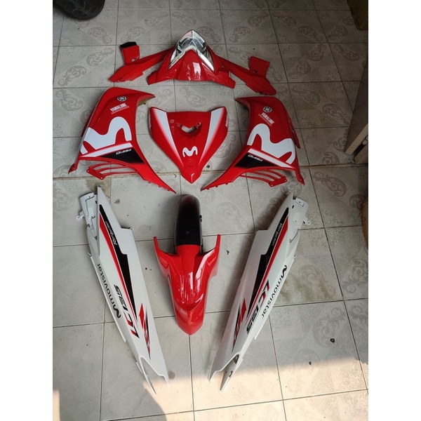 tem rời exciter 135 đỏ trắng