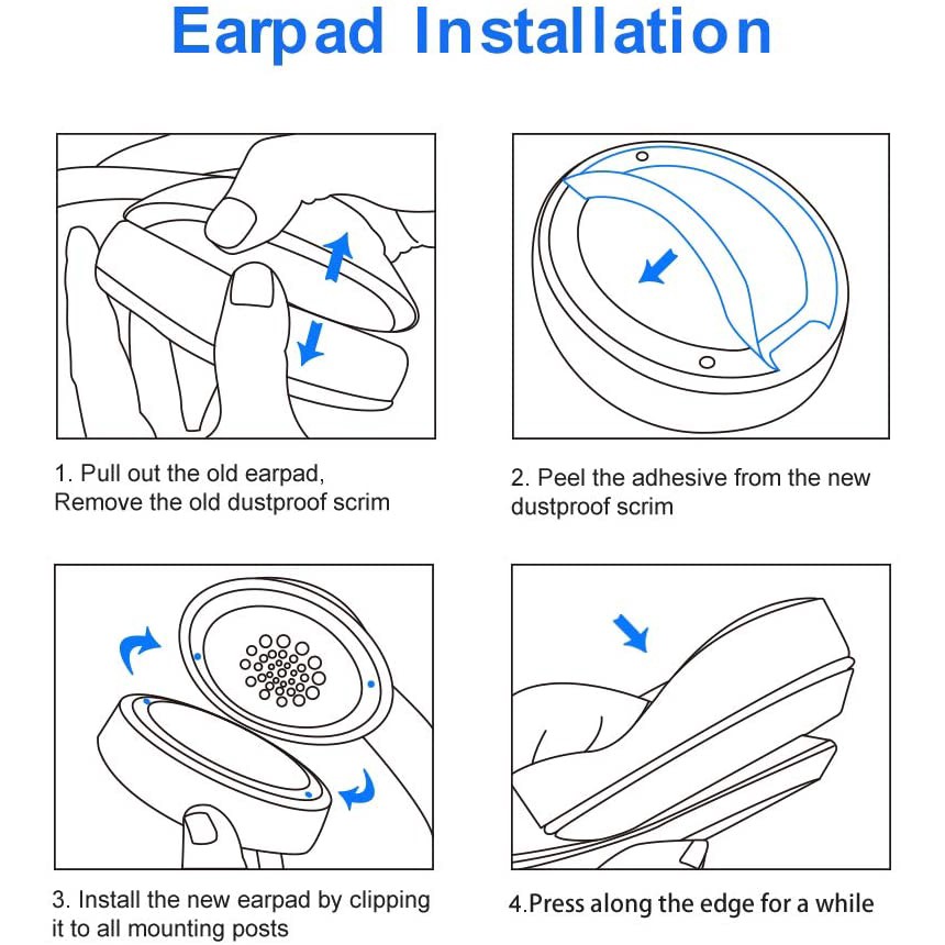 Beats Studio Replacement Ear Pads for Studio 2.0 & Studio 3.0 Wired/Wireless B0500 / B0501