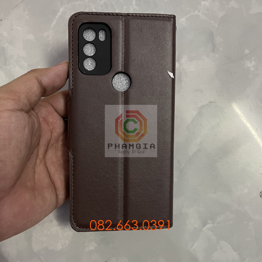 Bao da Vsmart Star 5 chất liệu da sang trọng, có ngăn đựng thẻ siêu tiện lợi